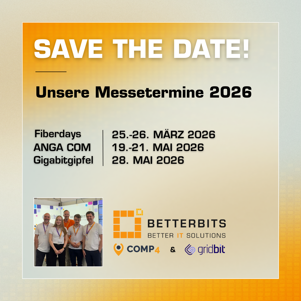 Unsere Messetermine 2026